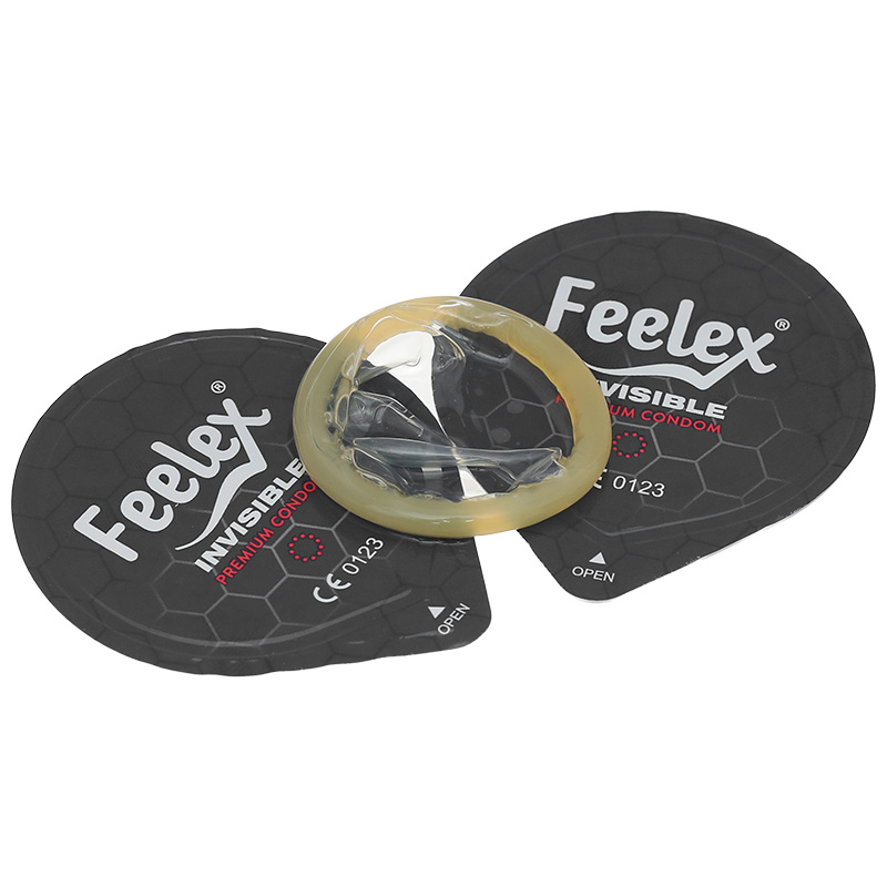 Bao cao su Feelex Invisible hương dâu, siêu mỏng 52mm hộp 3 cái - 8